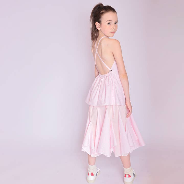 Infantium Victoria - Wholesale Dress - Kids - Zero Waste Pink Flower Girl Dress2