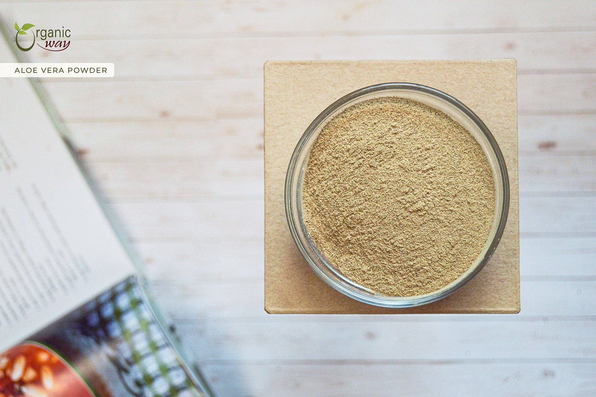 Organic Way LLC – wholesale Protein-/superfoodpulver – Aloe Vera Pulver (Aloe barbadensis) - Kosher Certifierad | Rå, Vegansk, Icke-GMO & Glutenfri | USDA Certifierad | Ursprung - Indien4