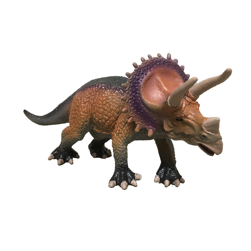Texas Toy Distribution - Vendita all'ingrosso Figurina giocattolo - Bambini - Statuetta modello dinosauro in resina verniciata Triceratops da 15,2 cm0
