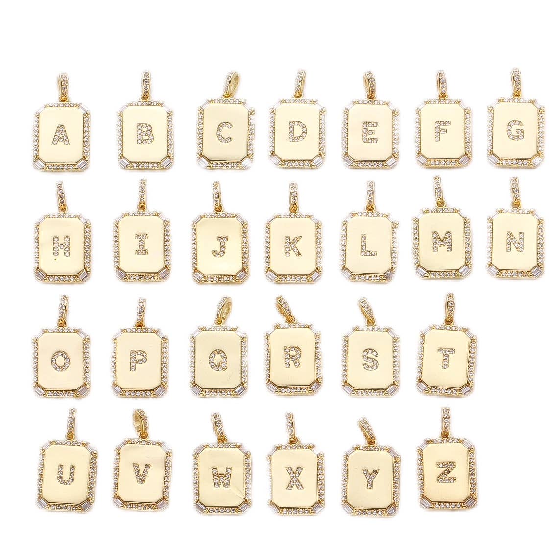 Wrapped. By Sav - Venta al por mayor Collares con colgantes/abalorios - Collar Luxe Inicial Plate2