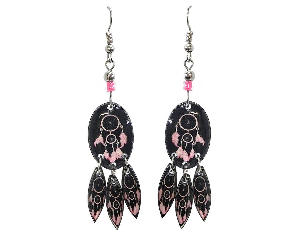 Pichincha - Wholesale Dangle Earrings - Acrylic Southwest Style Geometric Shape Long Dangle Earrings4