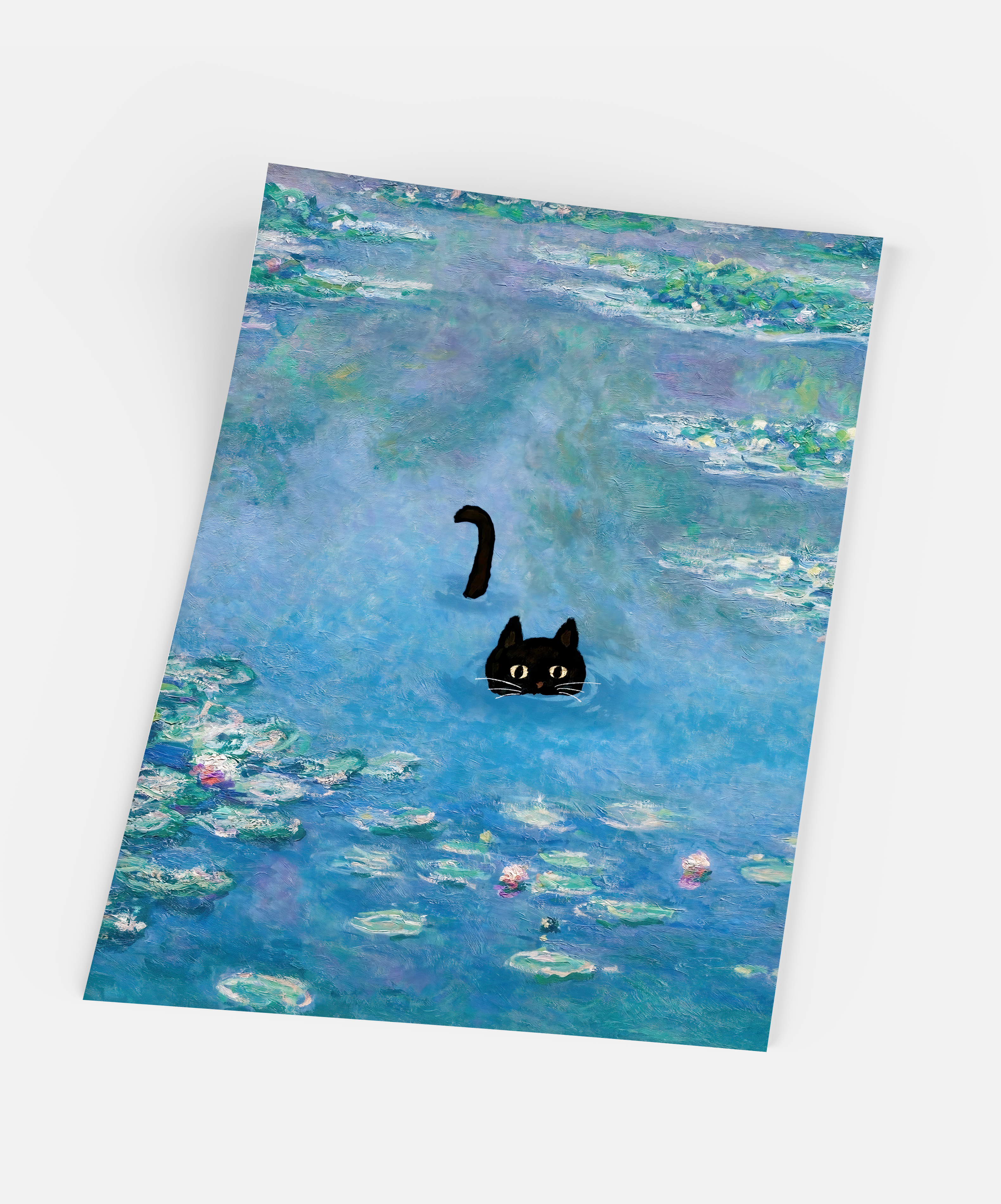 Gustave - Wholesale Art Print - Claude Monet, Waterlily Cat1