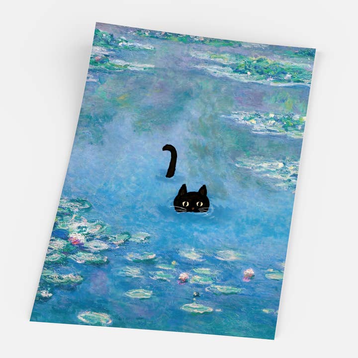 Gustave - Wholesale Art Print - Claude Monet, Waterlily Cat1