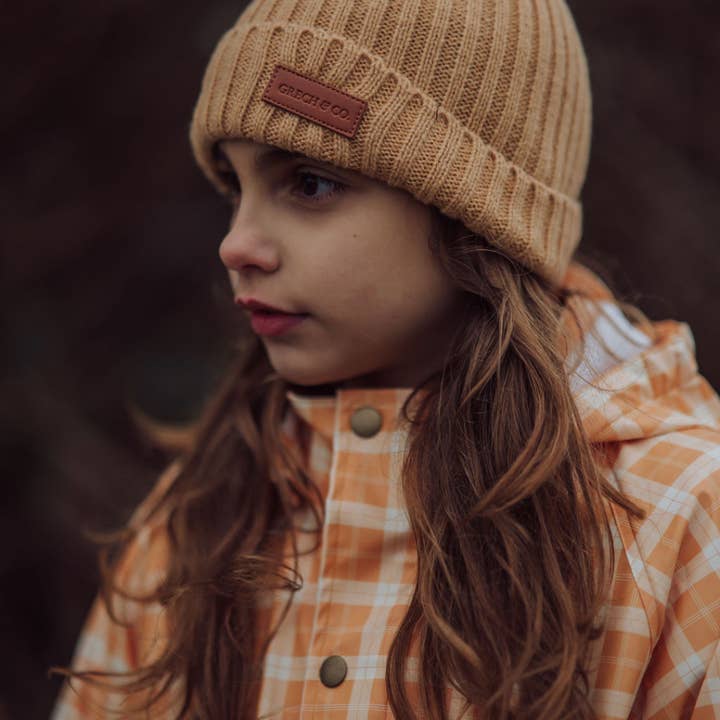 Knit Beanie Wide Rib | Buckwheat for wholesale by GRECH & CO.