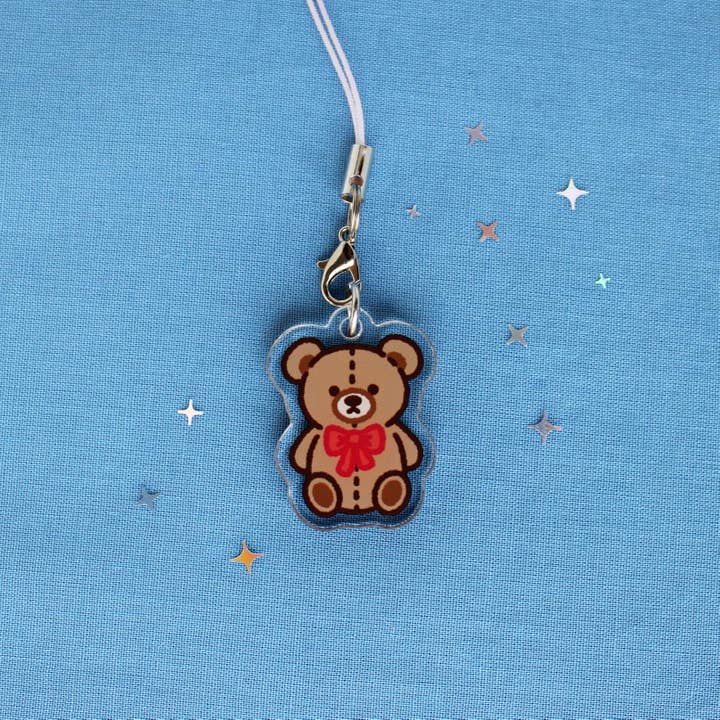Teddy Beary • Mini Keychain for wholesale by Sam’s Scribbles