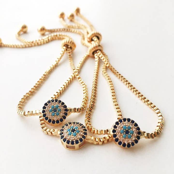 Evileyefavor – wholesale Jewellery set – Evil Eye Bracelet Set, Adjustable Bracelet, Lucky Greek Evil Eye Bracelet4