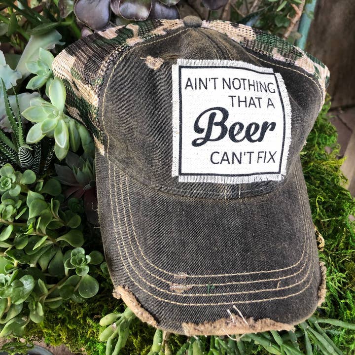 Vintage Life - Venta al por mayor Gorra trucker - Unisex - Gorra de béisbol con gorra de béisbol no es nada que una cerveza no puede arreglar2