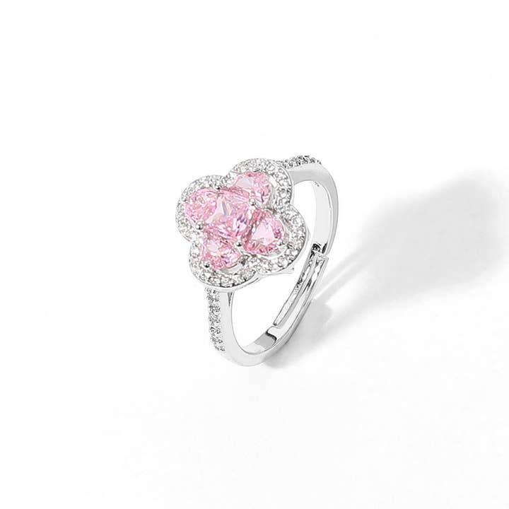 Sensibling Corp. - Wholesale Multi-Stone Ring - Quatrefoil Stone Pointed Adjustable Ring3