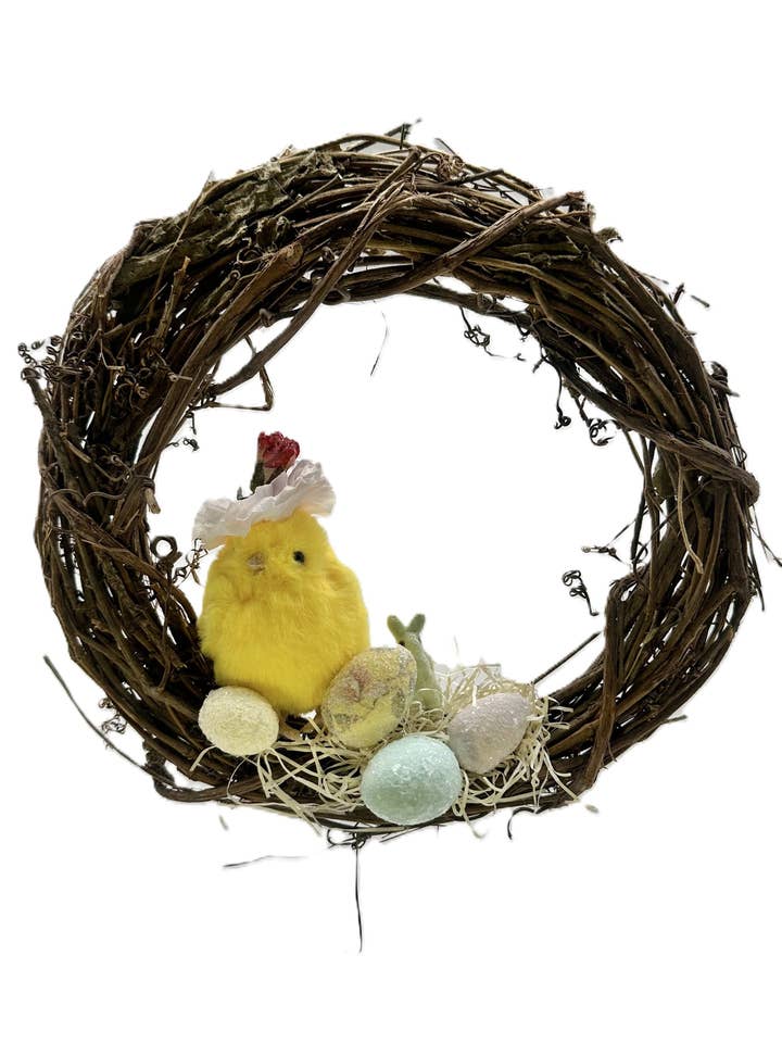 Grinalda de Raminhos com Pintaínho - Amarelo por atacado de Sherri's Designs