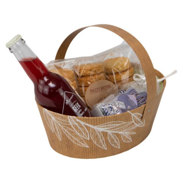 Deffrennes - Wholesale Basket - Natural kraft cardboard basket1