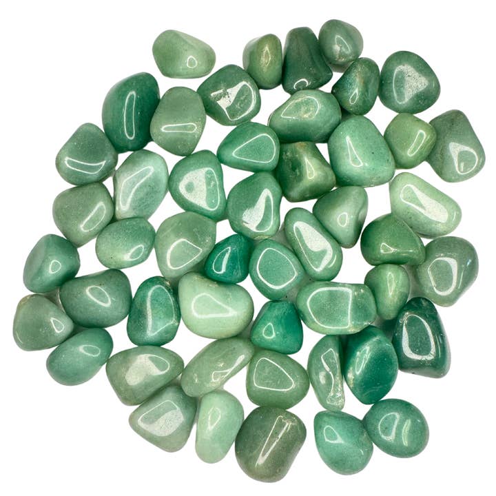Flow State - Wholesale Spiritual Stone/Crystal - Green Aventurine Tumbled Stone - Luck and Prosperity Crystal