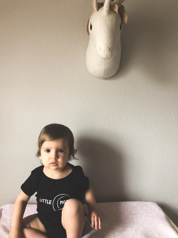 Free the Mother LLC - Wholesale Bodysuit (Non-Footed) - Baby - Little Moon - Onesie - Black3