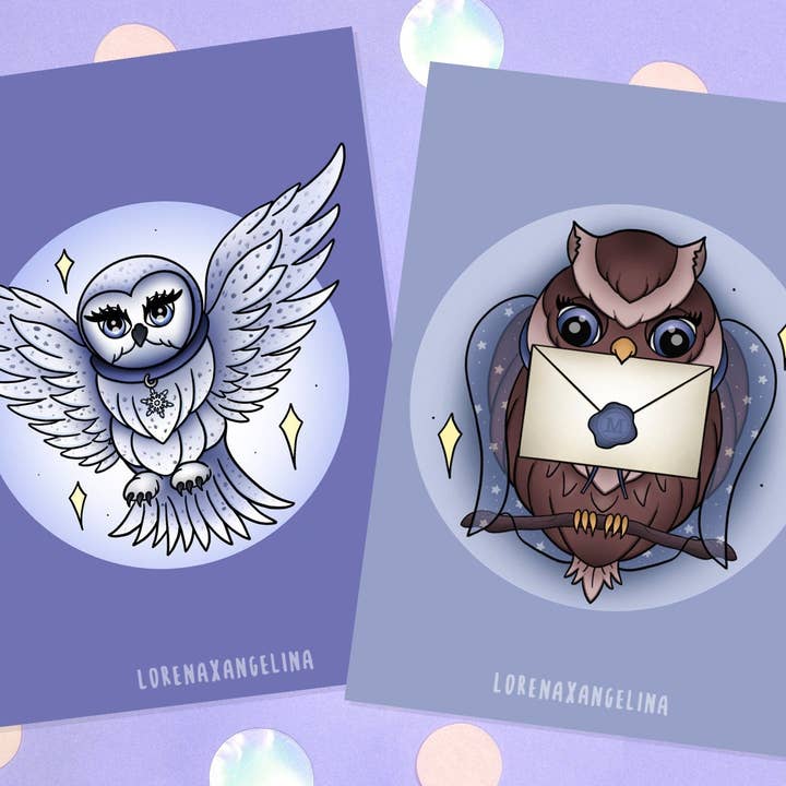 Kunstdruk met uil voor wholesale door LorenaxAngelina