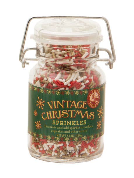 Vintage Christmas Sprinkles 5.8 Oz. for wholesale by Pepper Creek Farms