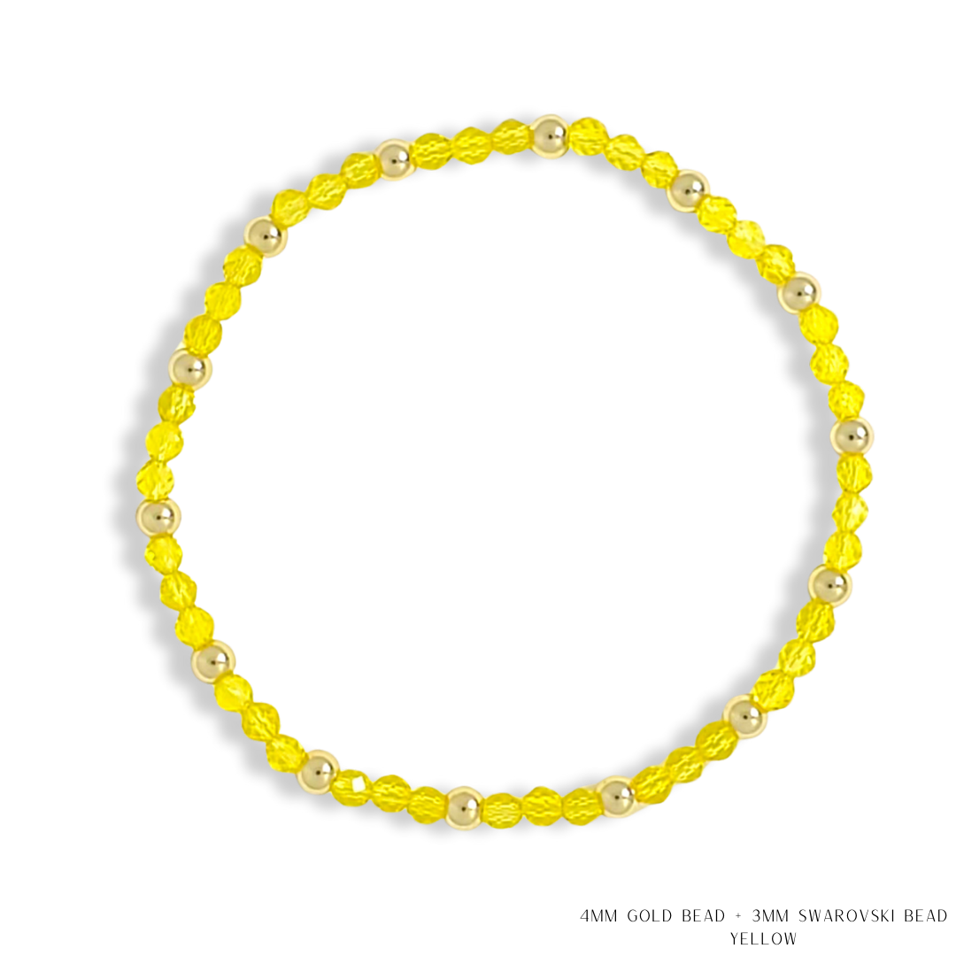 Savvy Bling - Vendita all'ingrosso Bracciale con perline - Bracciale con Perline in Oro e Cristalli Swarovski - Più Colori38