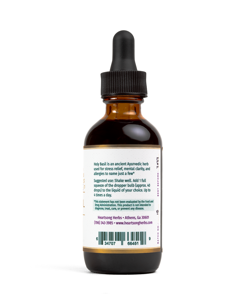 Heartsong Herbs - Wholesale Tincture - Holy Basil Tincture1