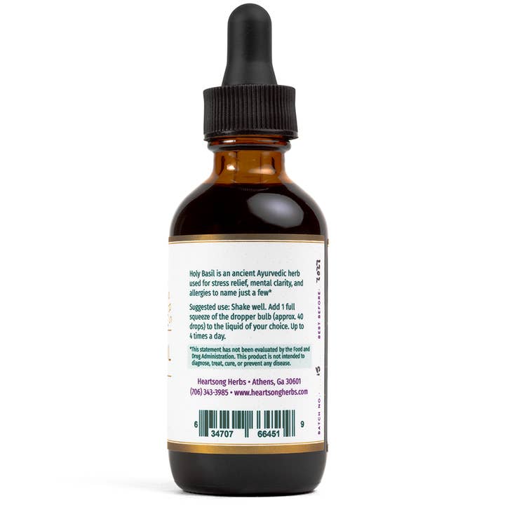Heartsong Herbs - Wholesale Tincture - Holy Basil Tincture1