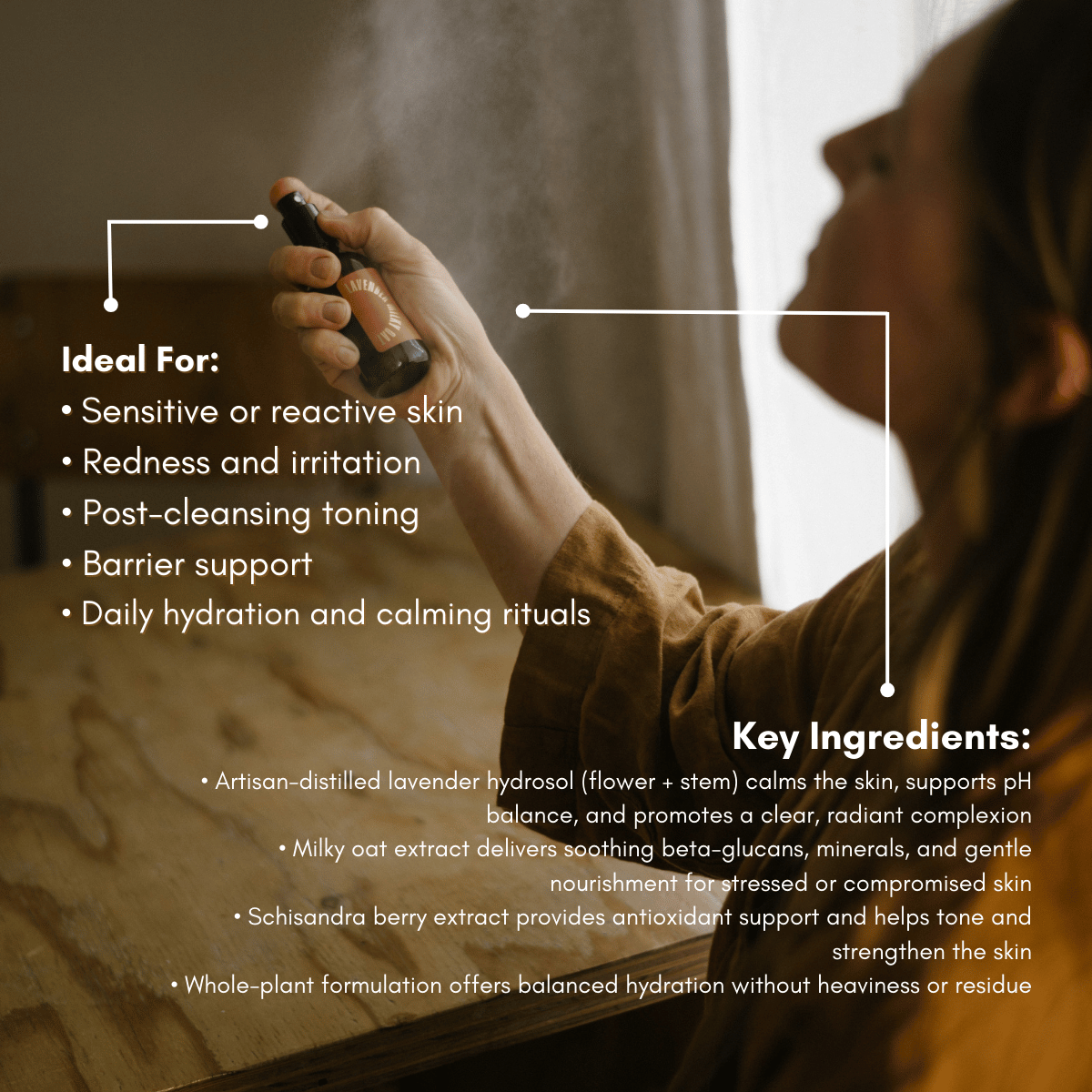 Urb Apothecary - Wholesale Face & Body Mist/Water - Lavender Milky Oat Toning Mist – Soothing Artisan Hydrosol1