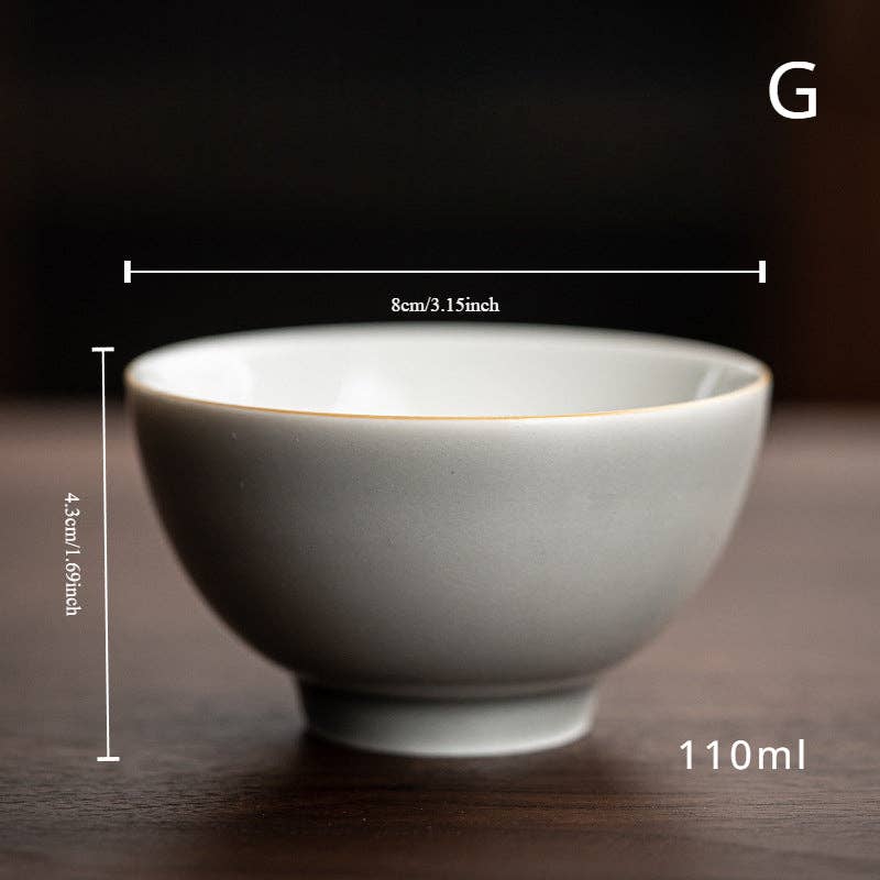 Gohobi （We cover U.S. import duties） - Vendita all'ingrosso Tazza da tè/caffè - Tazza da tè Gohobi, fatta a mano, colore: grigio ghiaccio6