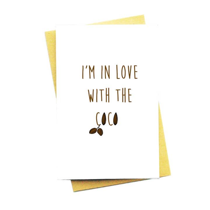 I'm In Love With The Coco Greeting Card for wholesale by Nocturnal Paper
