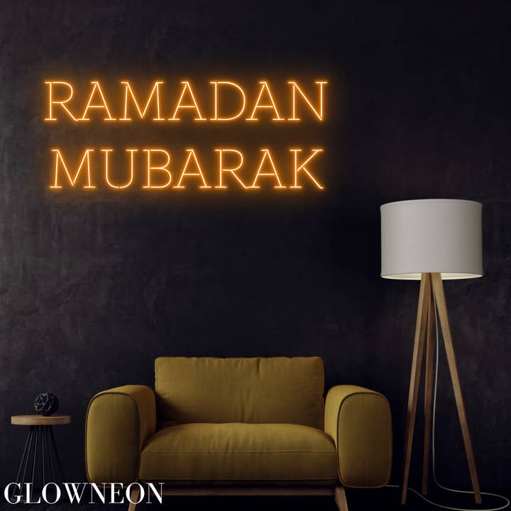 Ilumina el festival del Ramadán con un letrero LED de neón de Ramadán Mubarak para venta al por mayor de Glow Neon