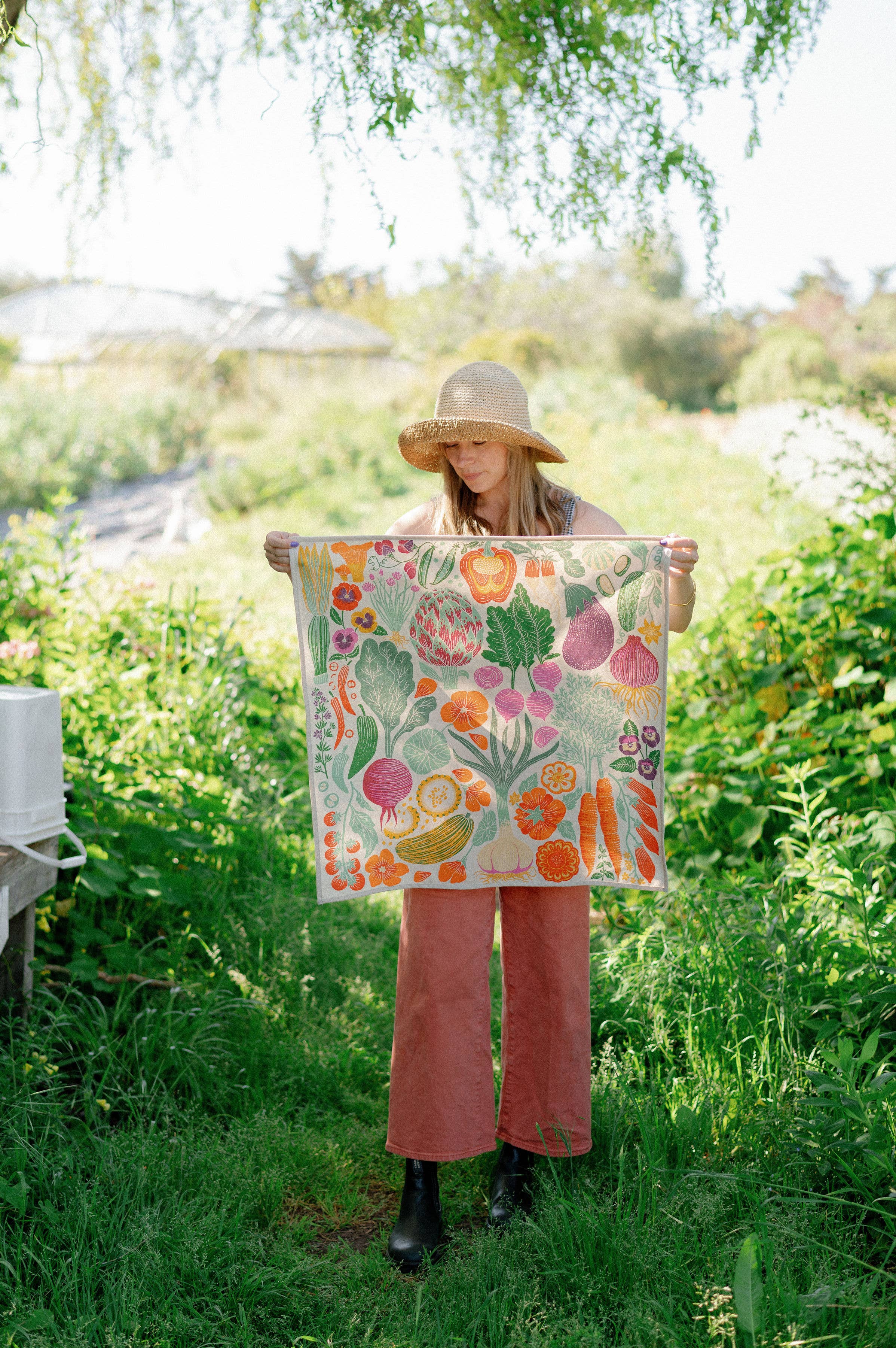 Lili Arnold - Wholesale Tea Towel - Organic Cotton Tea Towel - Veggie Garden8