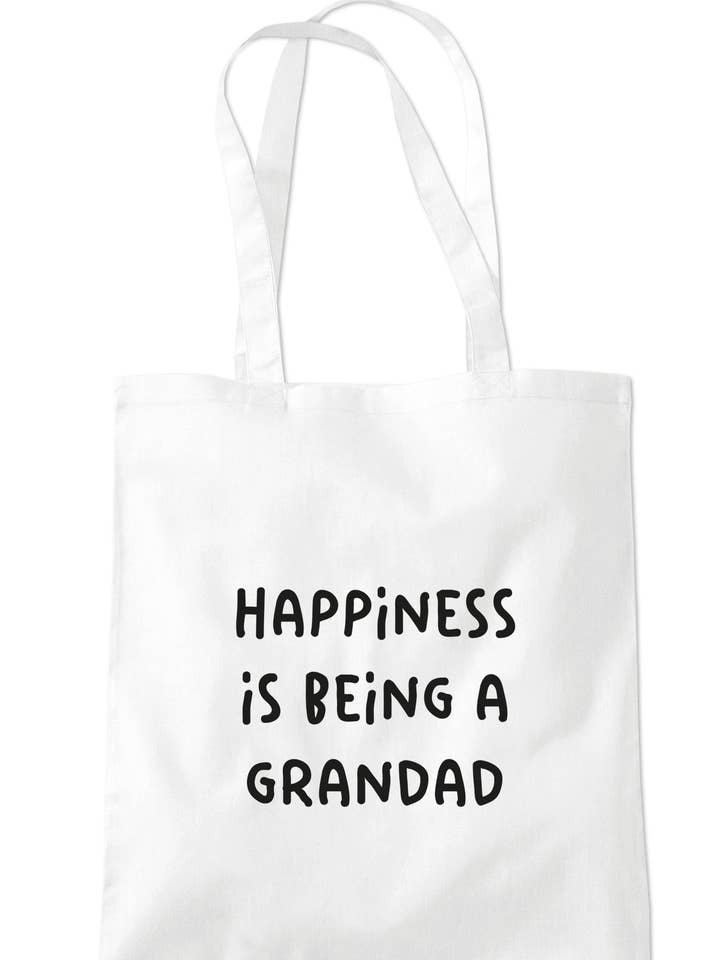 Geluk is een opa draagtas S1424 voor wholesale door Illustrated Identity