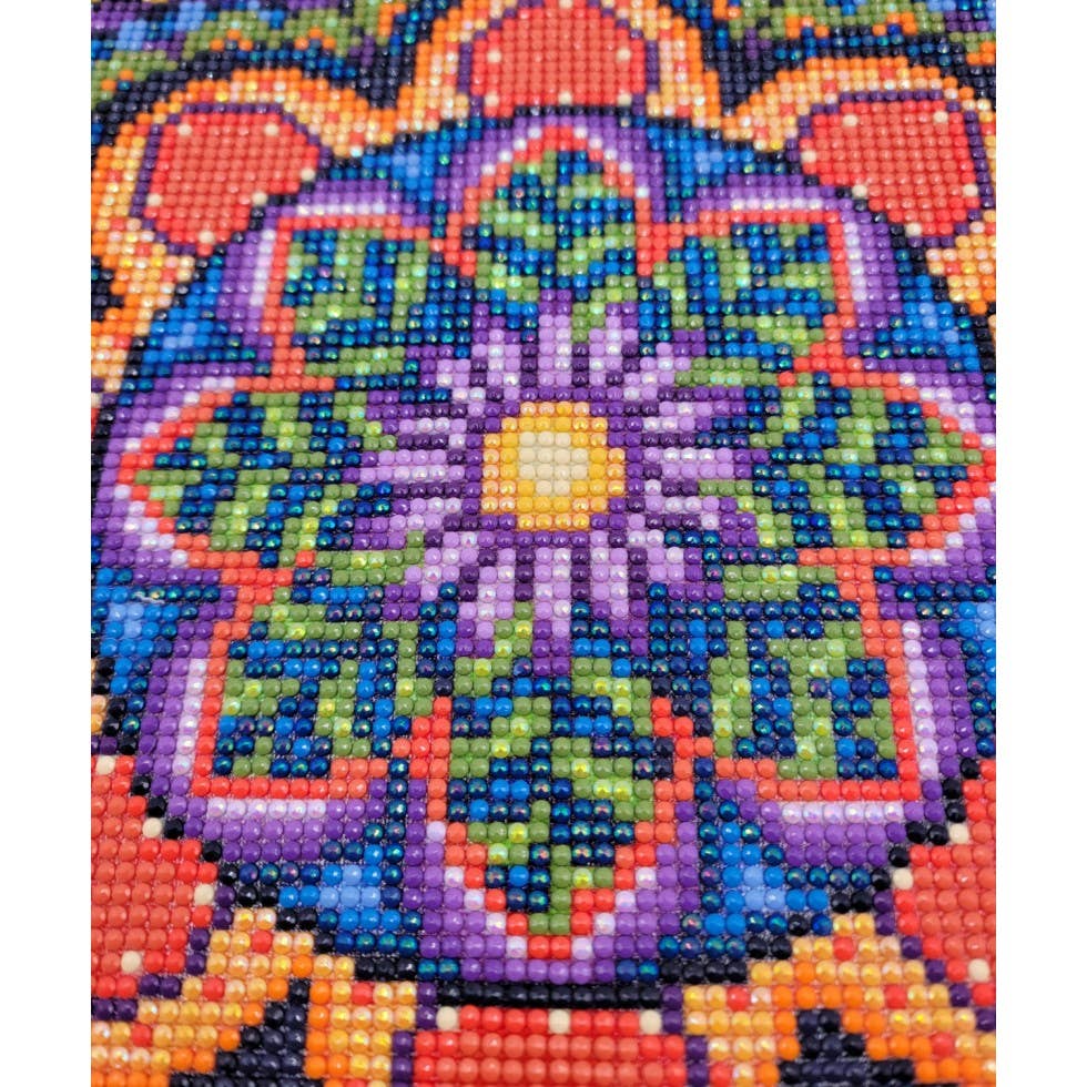 JaCaRou Puzzles Inc. - Vendita all'ingrosso Kit per lavoretti fai da te - Kit artistico per pittura con diamanti mandala viola4