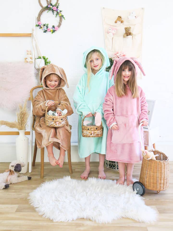 Bunny Snuggle Hoodies for wholesale by Fox In A Box