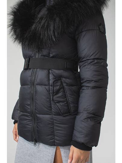 Noir/Noir Veste doudoune Eva B Q Sweetheart en vente sur Faire3