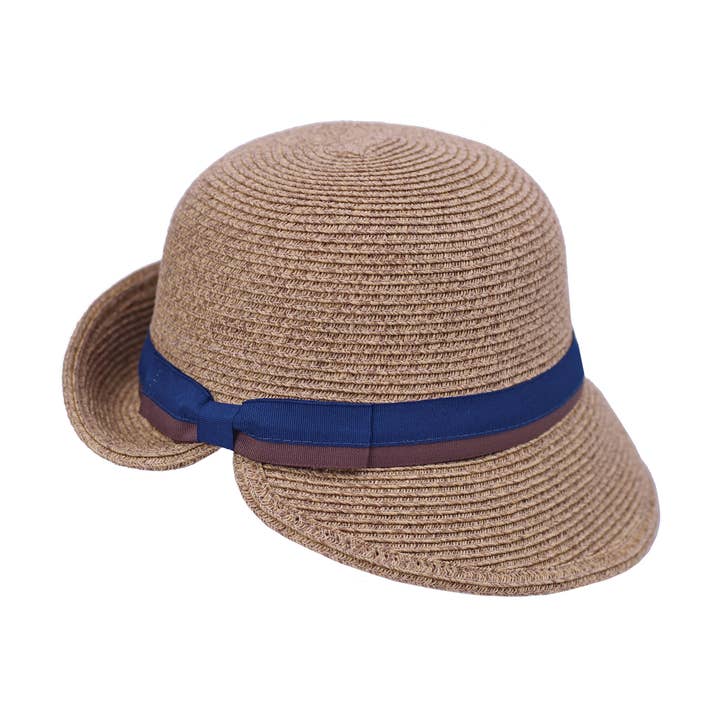 Packable Straw Flapper for wholesale by Toucan Hat Company/ Carole Amper