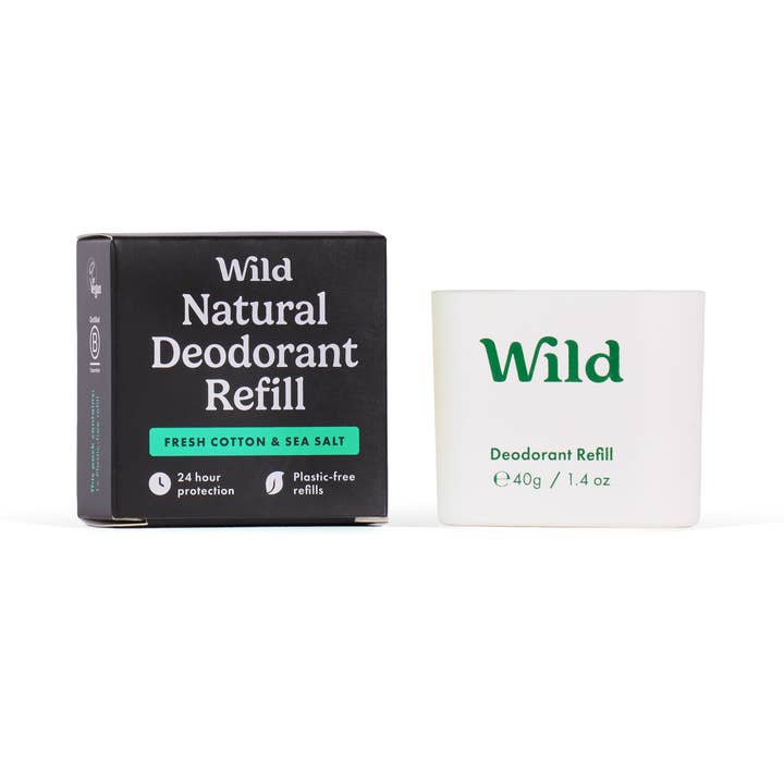 Wild β wholesale Deodorant β Men's β Wild Men's Fresh Cotton & Sea Salt Deo Refill (8 Pack)1