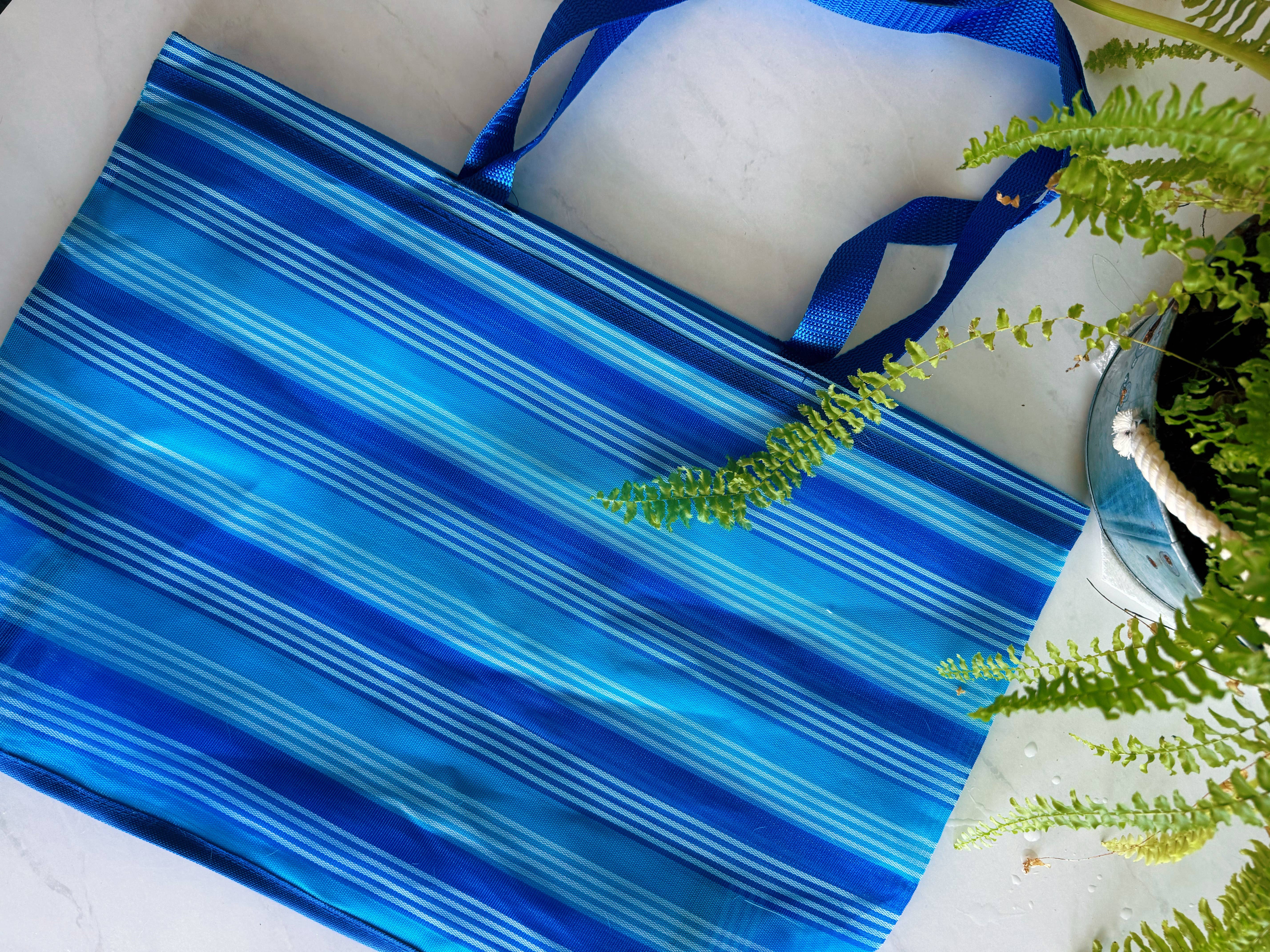 Pura Vida - Vendita all'ingrosso Borsa da spiaggia - Borsa da spiaggia in tessuto con cinturino in plastica 15x20 pollici22