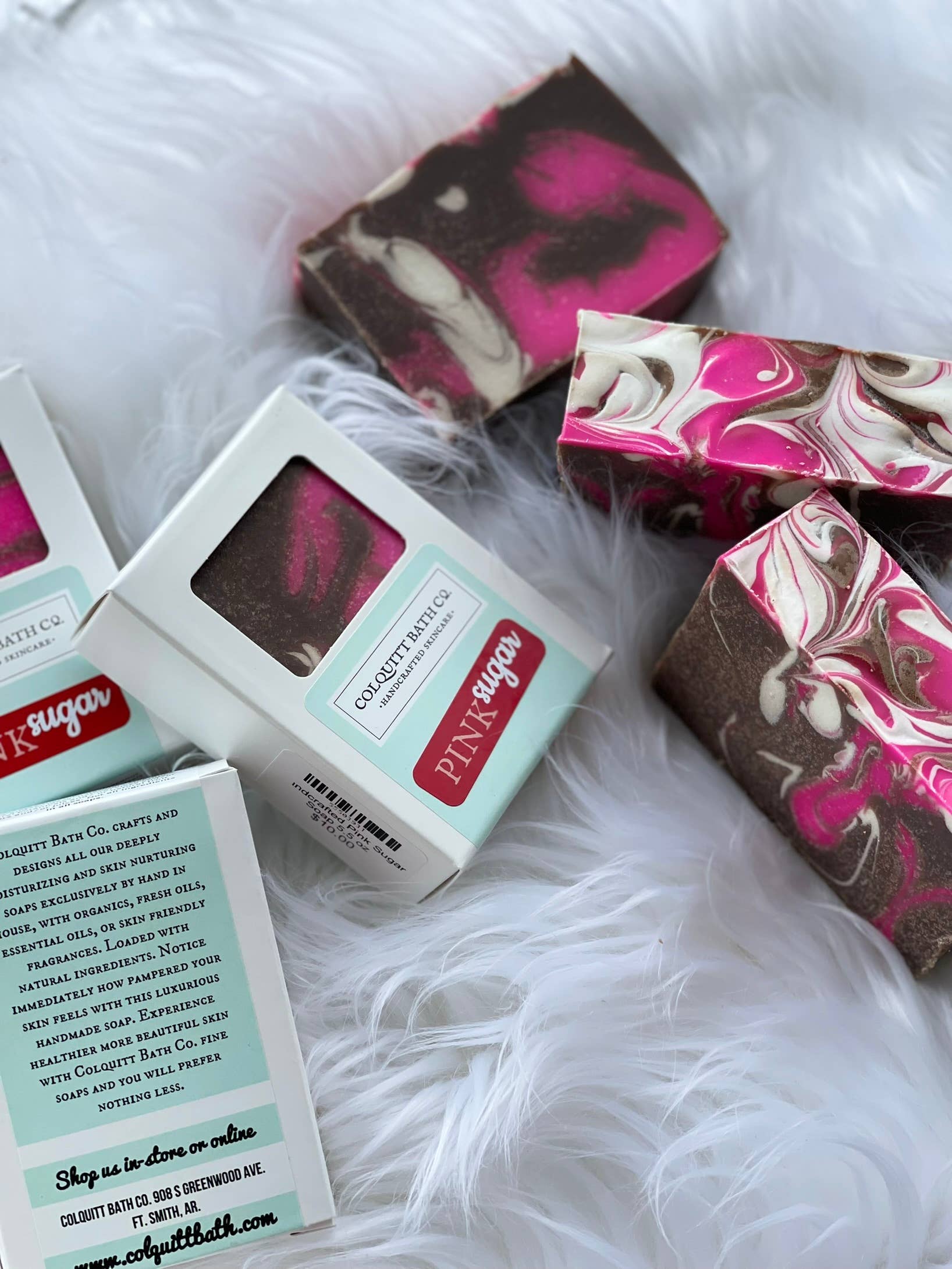 Colquitt Bath Co. – wholesale Tvål – Rosa sockertvål 5,5 oz0