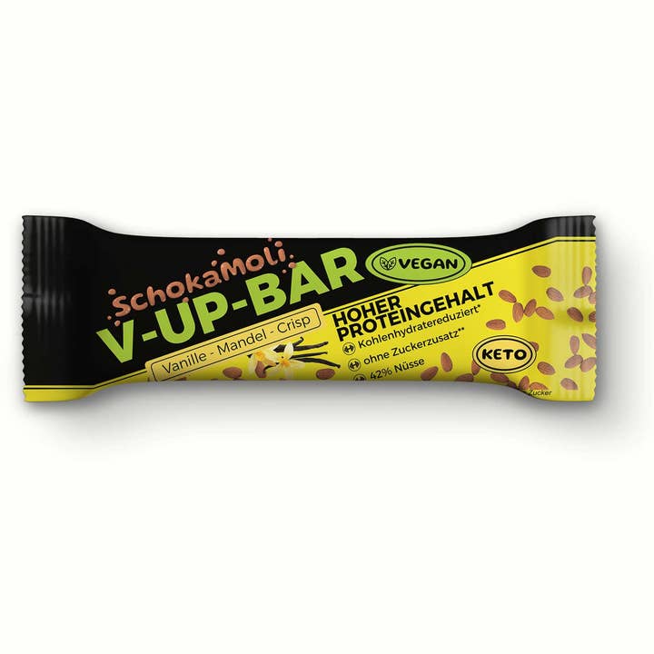 V-UP-BAR Vaniglia Mandorla per la vendita all'ingrosso da parte di Schokamoli