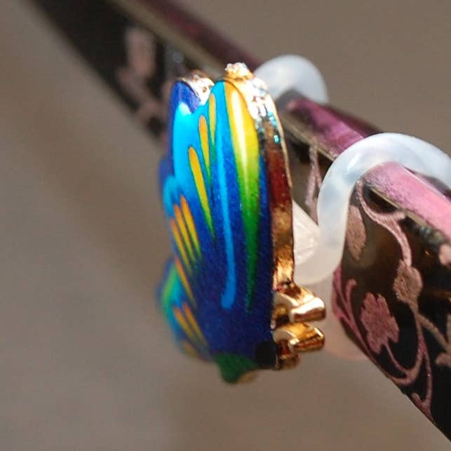 Painted Butterfly Charm for wholesale by Www.eyeglasssesdecorations.com