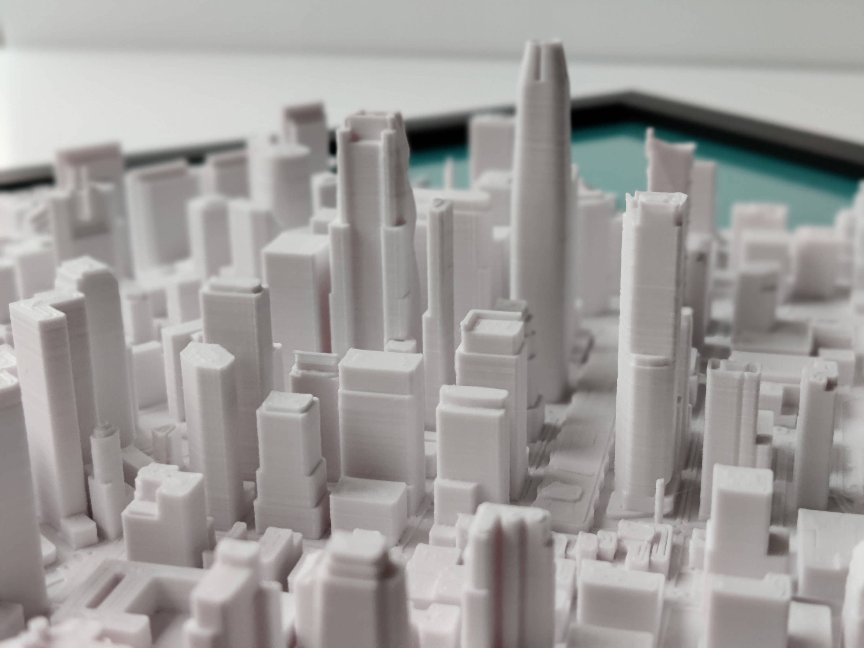 Micropolitan - Vente Cartes - Carte de la ville 3D de San Francisco | Art mural, décoration d'intérieur pour le bureau3