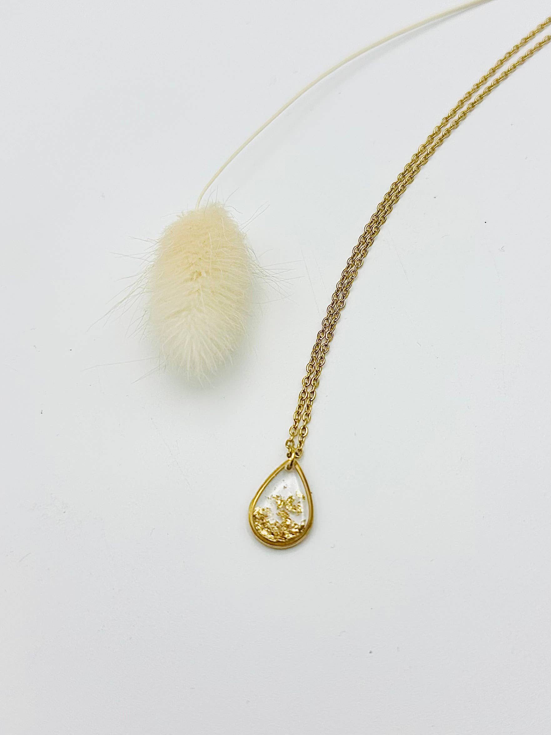 LOR CREATION - Wholesale Pendant/Charm Necklace - Small drop necklace - Cascade de Croquettes d'Or2