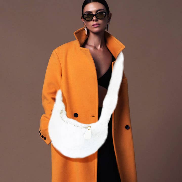 Sensibling Corp. - Wholesale Crossbody Bag - Women's - Faux Fur Fuzzy Plush Crossbody Bag8