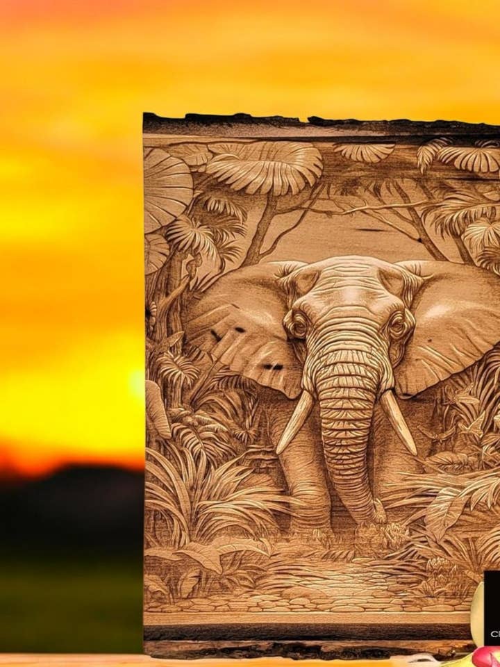 Elefante Tropical Gravado por atacado de Carib Creations LLC