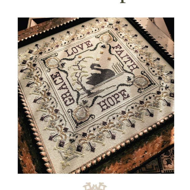 The Wishing Thorn - Wholesale Embroidery/Cross Stitch Supplies - Swan Sampler Pattern0