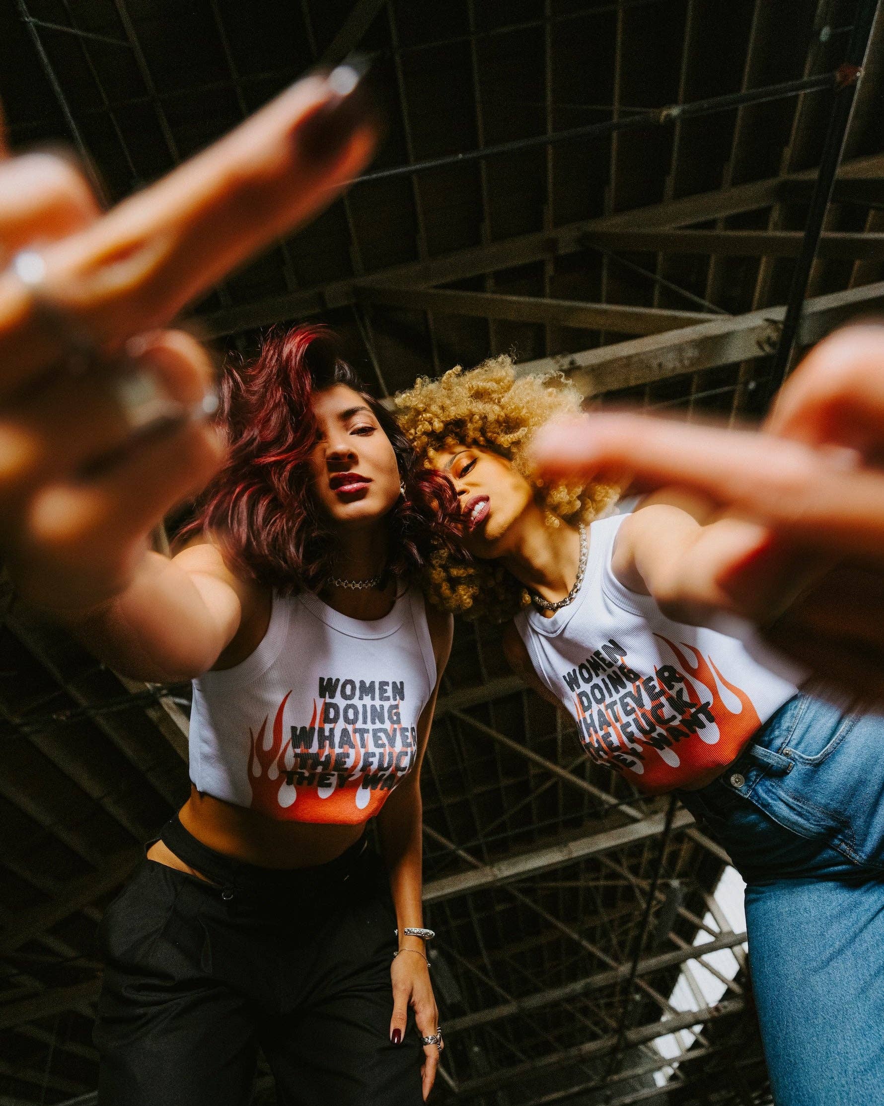 White Women Doing Whatever Flame Crop Tank for wholesale on Faire8