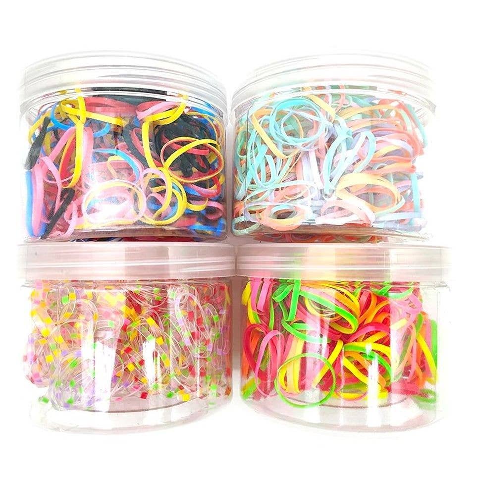 Diacly - Vente Élastique à cheveux - Boîte de 12 élastiques à cheveux multicolores0