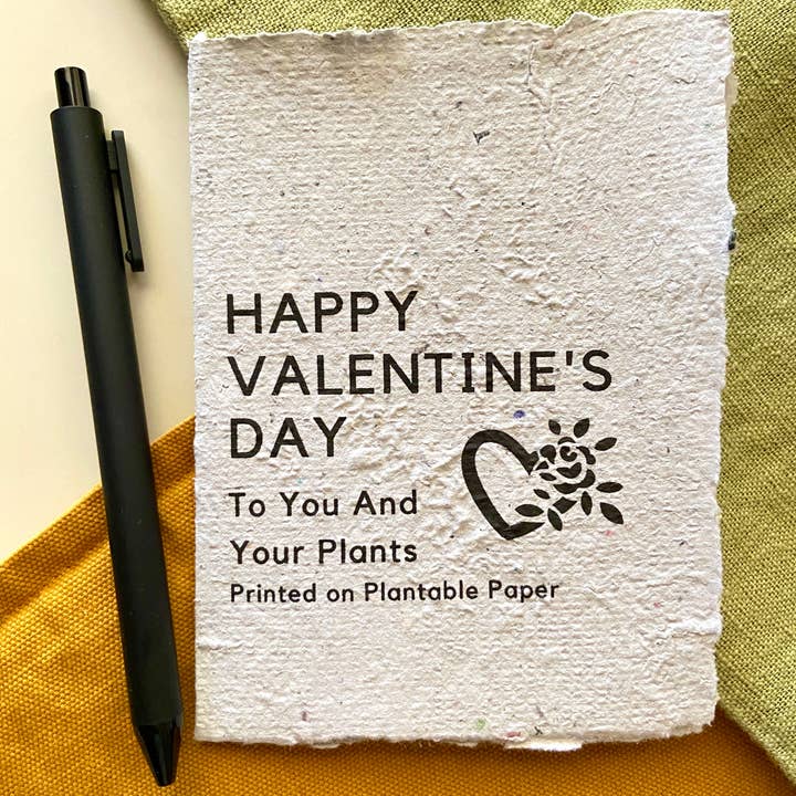Rockywoods Studio - Wholesale Valentine's Day Card - Happy Valentine's Day Plantable Greeting Card2
