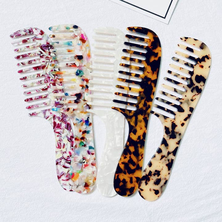 NEW STYLE VINTAGE MARBLE HAIR COMB_CWMM1092 for wholesale by ACCITY
