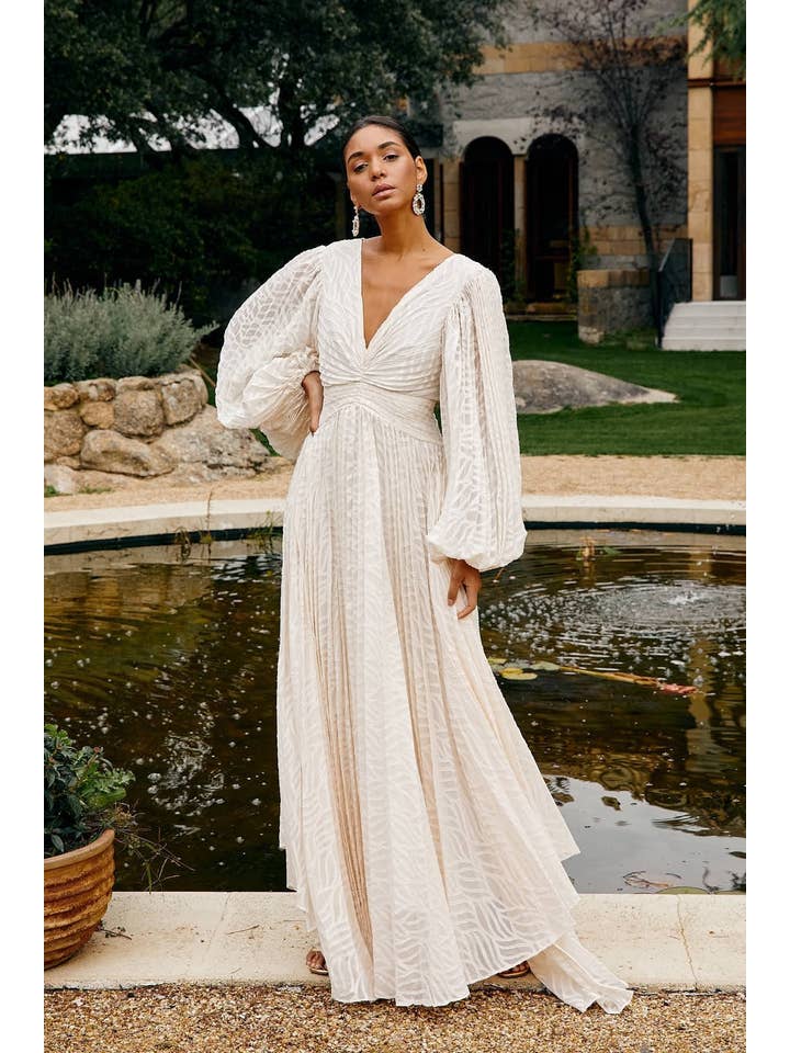 Bruna - Wholesale Dress - Women's - Elsa Cream Dress · Allegory ·6