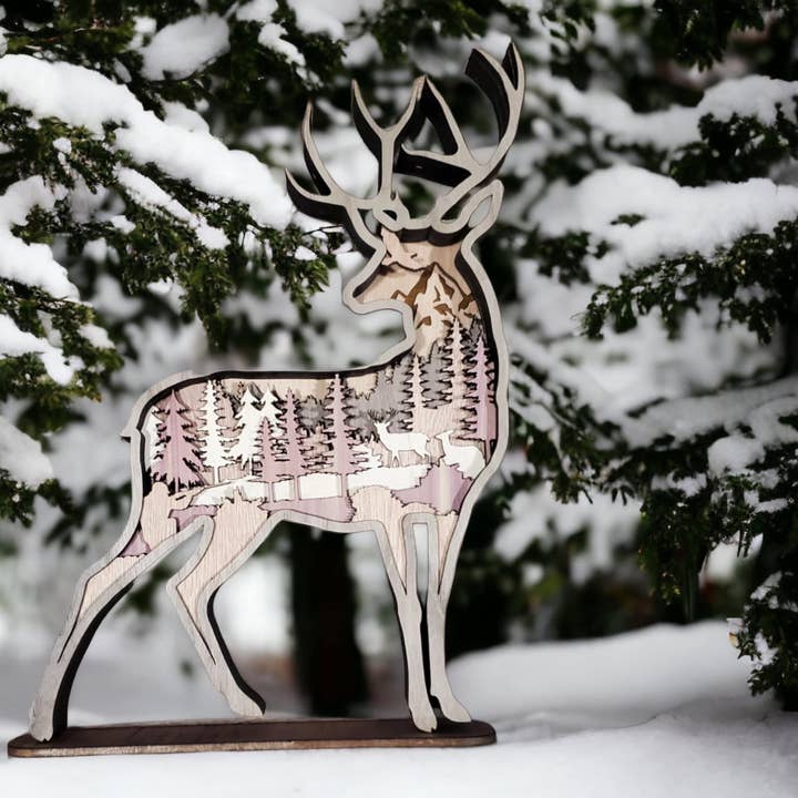 Cervo in piedi con Hunter per la vendita all'ingrosso da parte di Kaci's Kreations