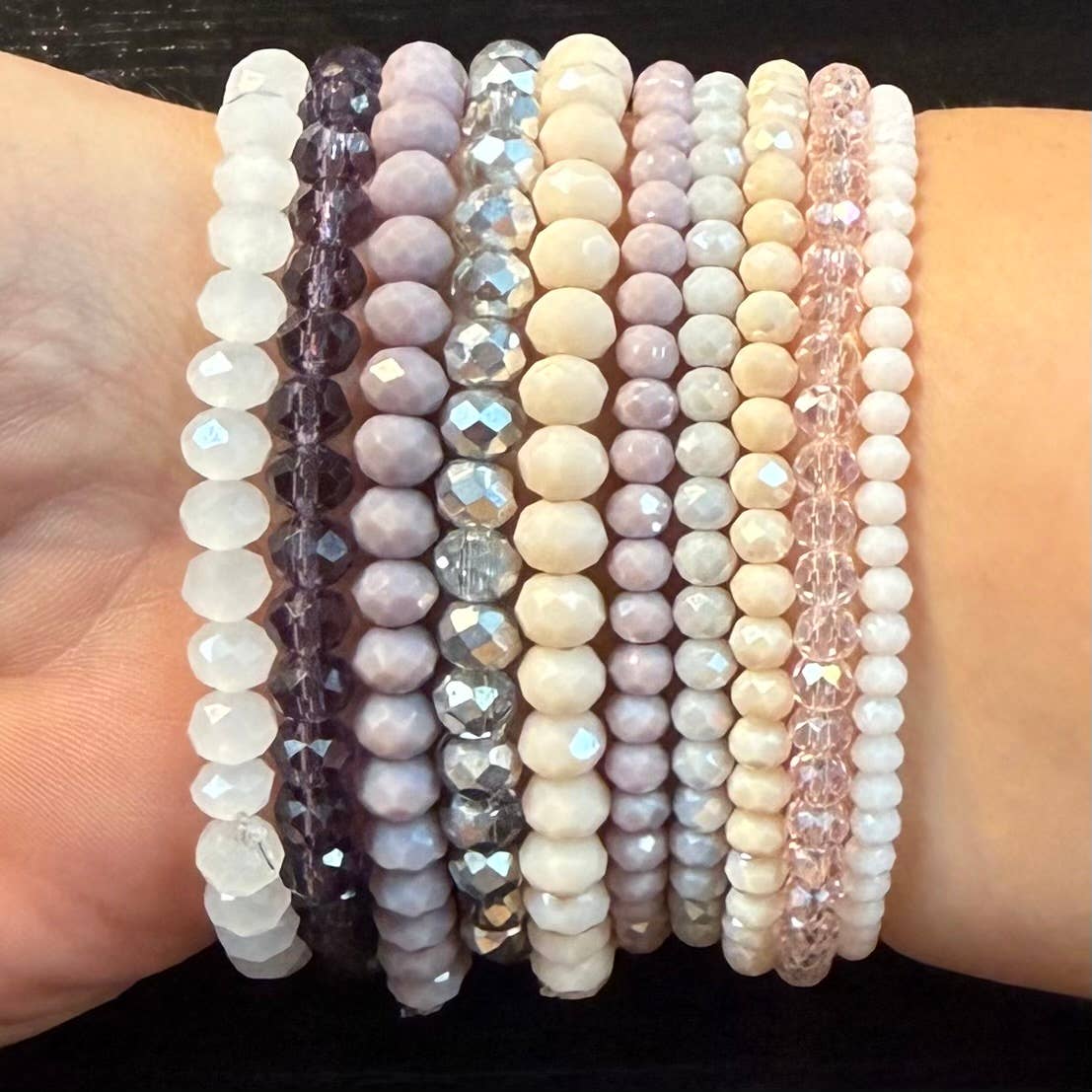 Loli - Wholesale Sieradenset - Rekbare Armbandenset van 10 - Zachte Harmonie3