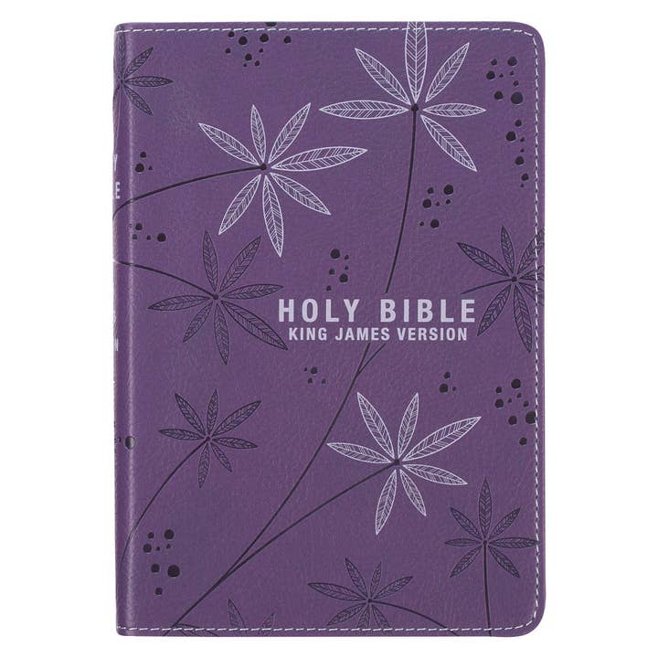 KJV Bible Compact Faux Leather, Purple for wholesale by Christian Art Gifts