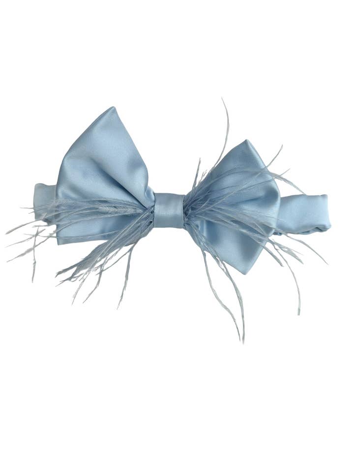 Silk headband with feathers for wholesale by La Boutique dei Bambini